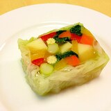 カラフル野菜のテリーヌ(ゼリー寄せ)